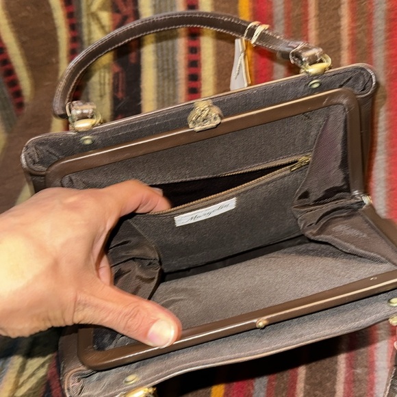 Vintage 1960s Margolin Leather Clutch - Picture 7 of 8